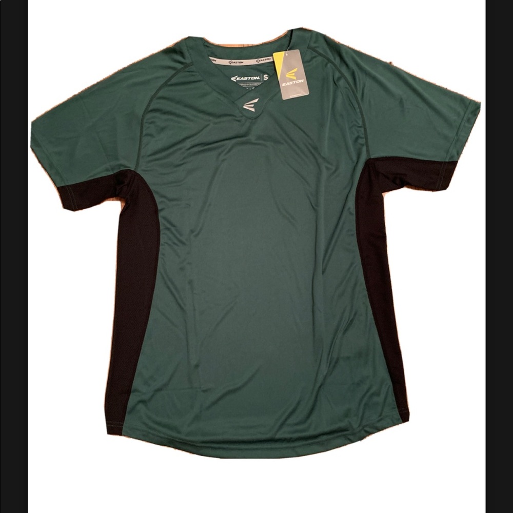 Easton Mens Green & Black Homeplate Jersey Size S